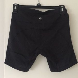 Black Lululemon Spandex Shorts